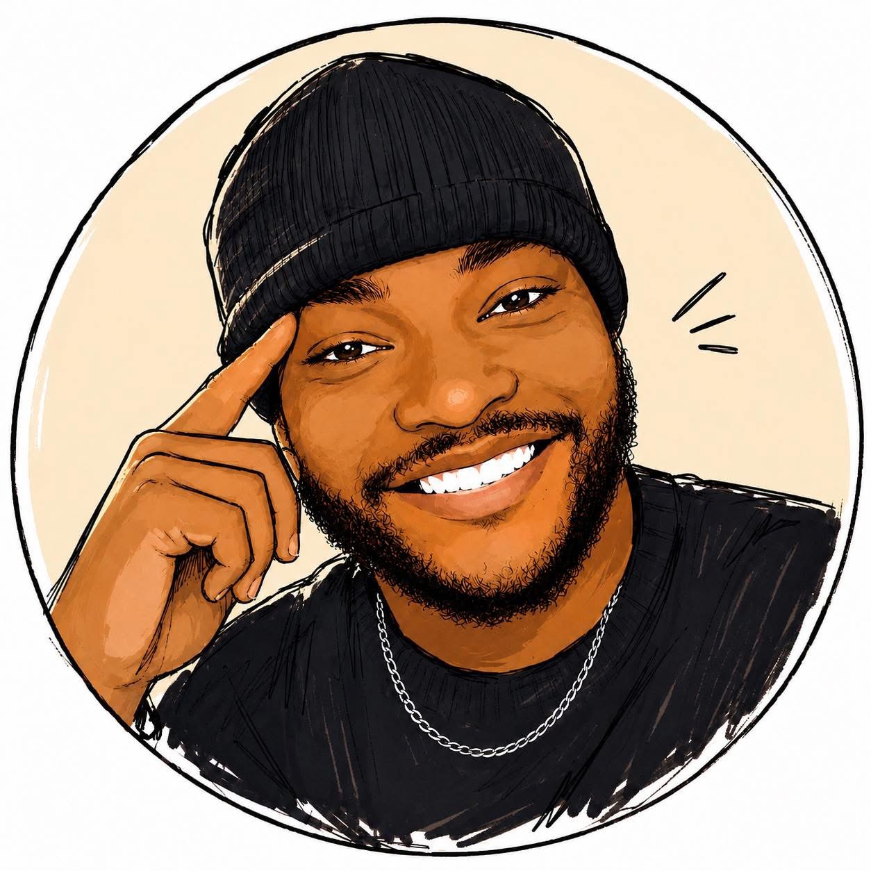 Illustrated portrait of Milverton Saint